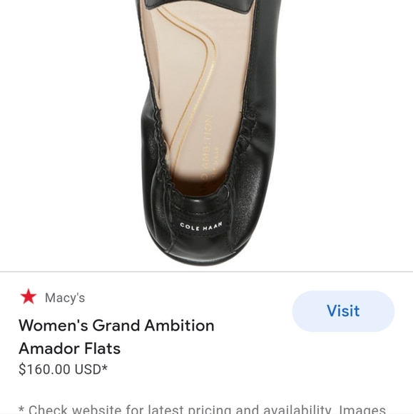 Cole Haan Grand Ambition Ambassador  leather flats black 9B - Picture 10 of 10